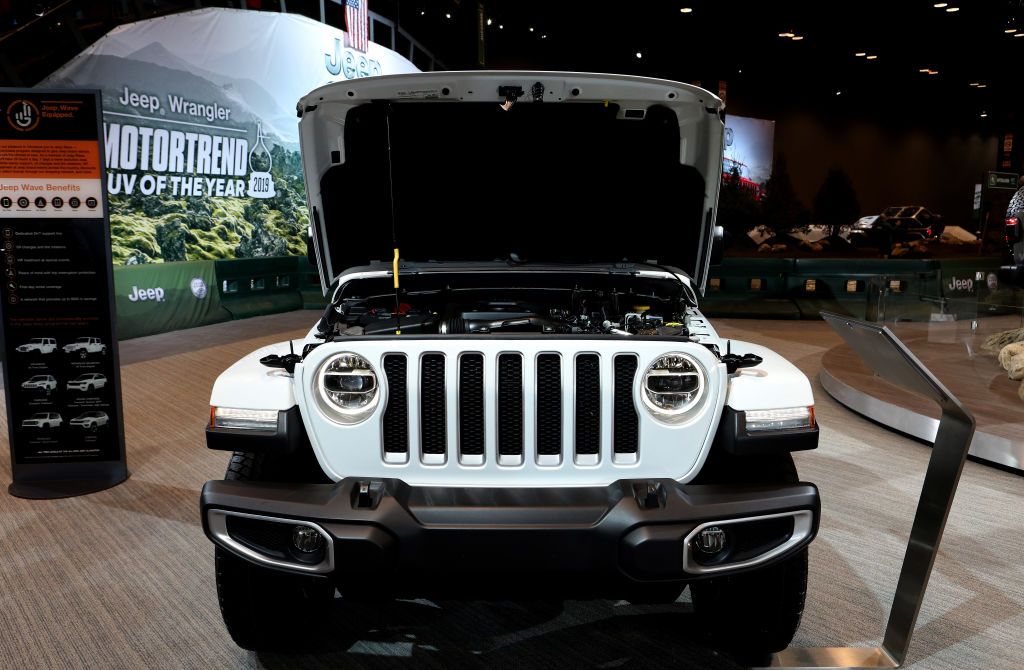 2019 Jeep Wrangler Sahara is on display at the 111th Annual Chicago Auto Show