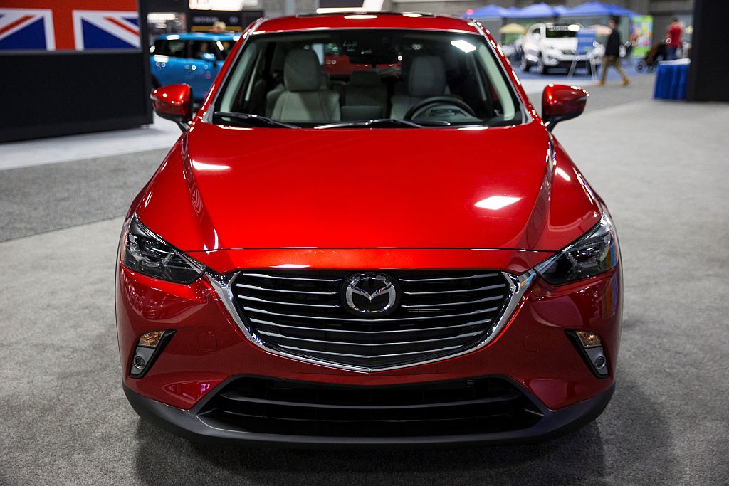 A 2016 Mazda CX-3 on display at the Washington Auto Show in Washington, USA