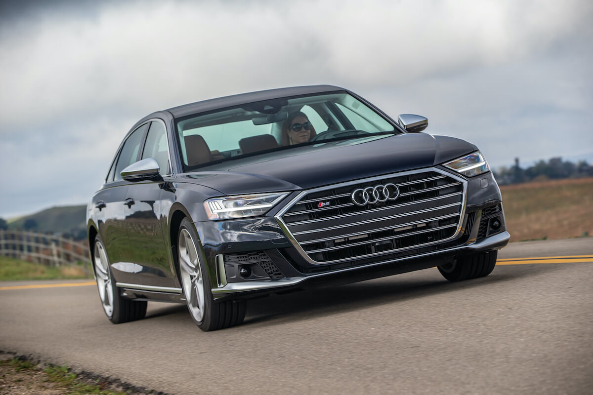 An exterior view of the 2020 Audi S8