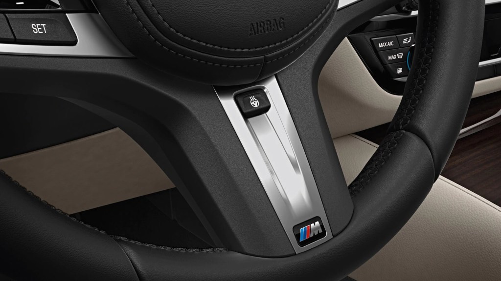 2020 BMW 5-Series M Sport steering wheel