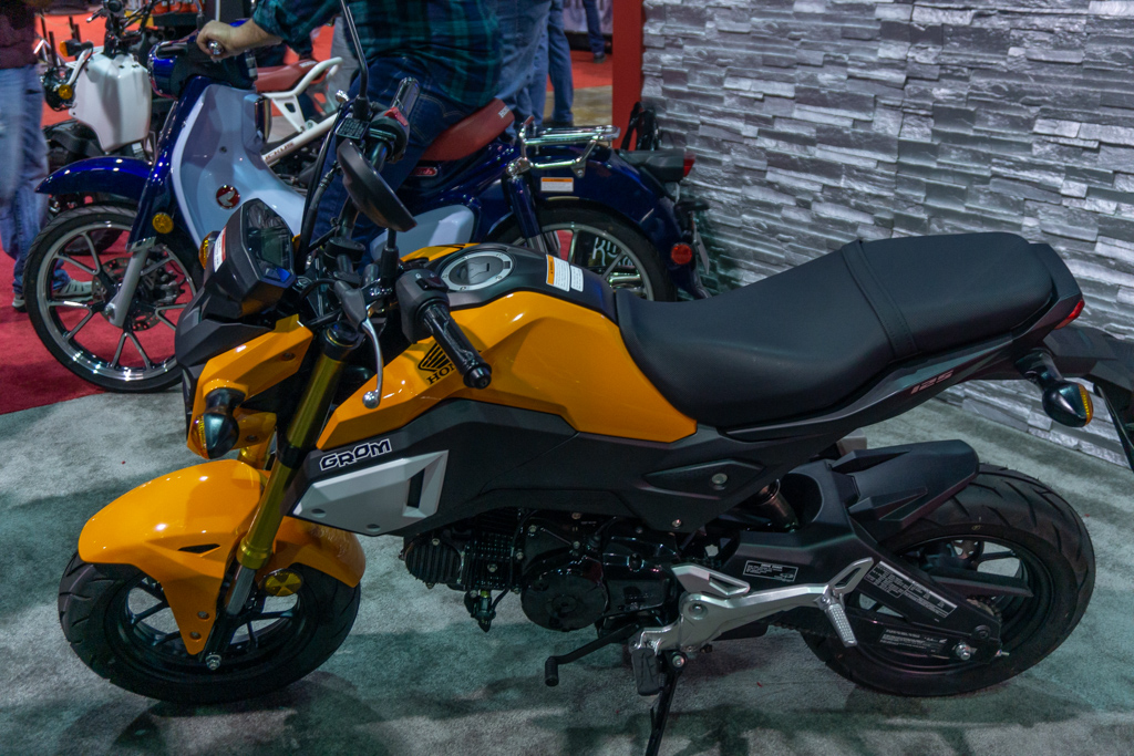 2020 Honda Grom with 2020 Honda Super Cub