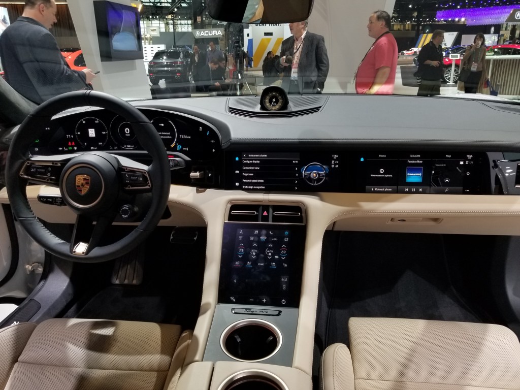 2020 Porsche Taycan interior