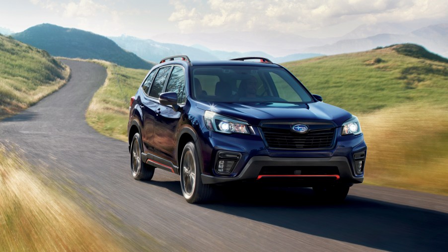 2019 Subaru Forester Sport on the track.