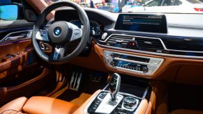 BMW 7-Series 745e plug-in hybrid luxury limousine interior