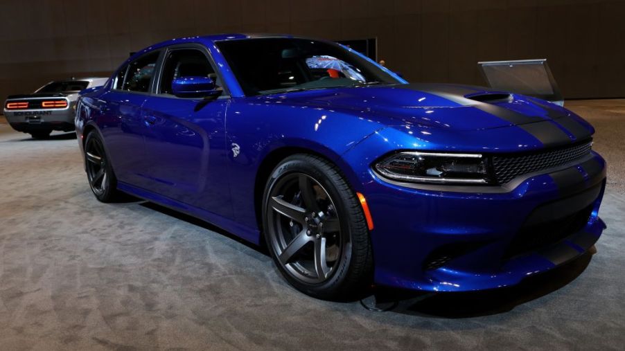 2018 Dodge Charger SRT Hellcat is on display at the 110th Annual Chicago Auto Show