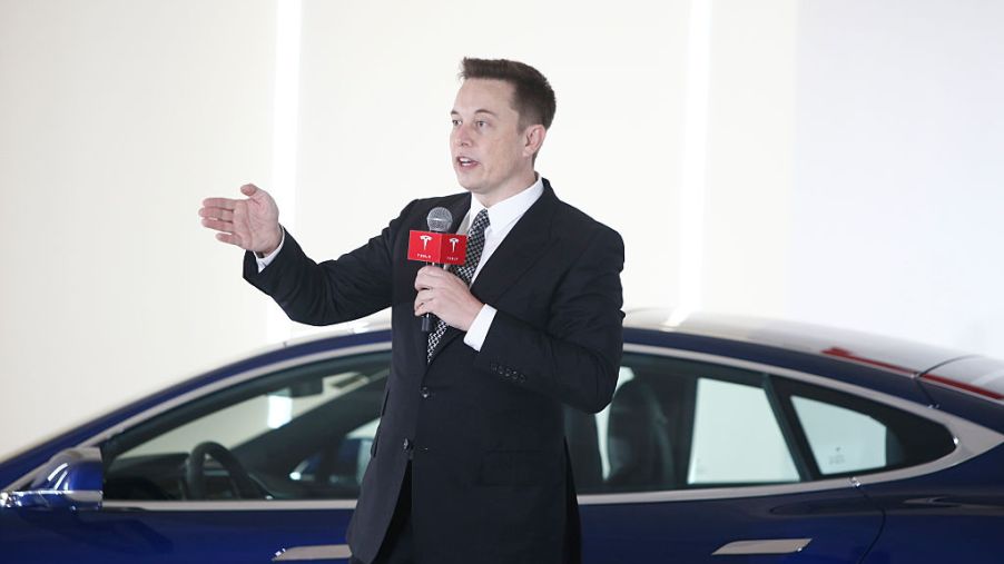 Elon Musk talking about an update to Tesla