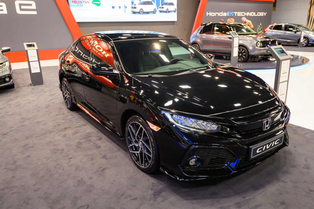 Honda Civic on display at Brussels Expo on January 9, 2020