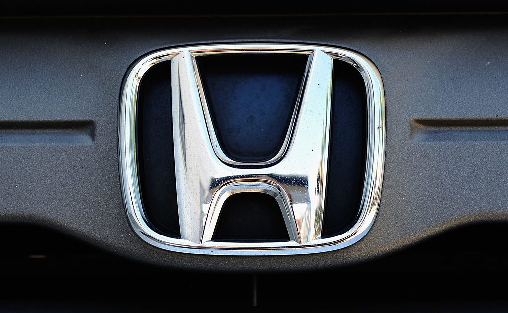 A Honda Motor Co. emblem is seen at the Honda of Hollywood dealership on August 5, 2011 in Los Angeles, California.