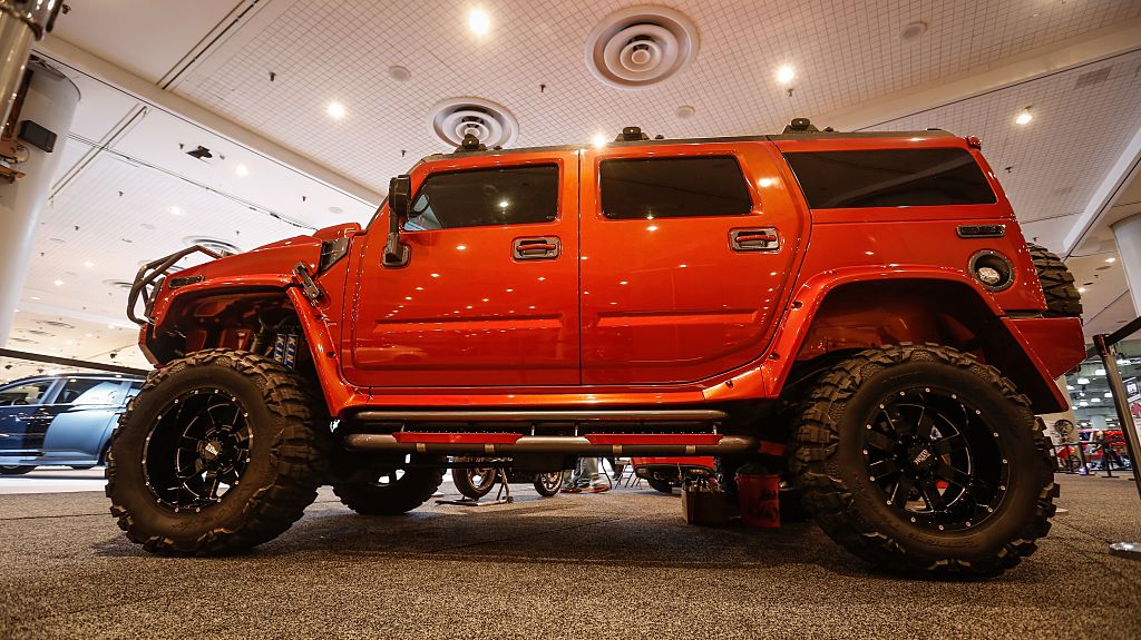 The new Hummer is displayed at the 2015 New York International Auto Show in New York, USA