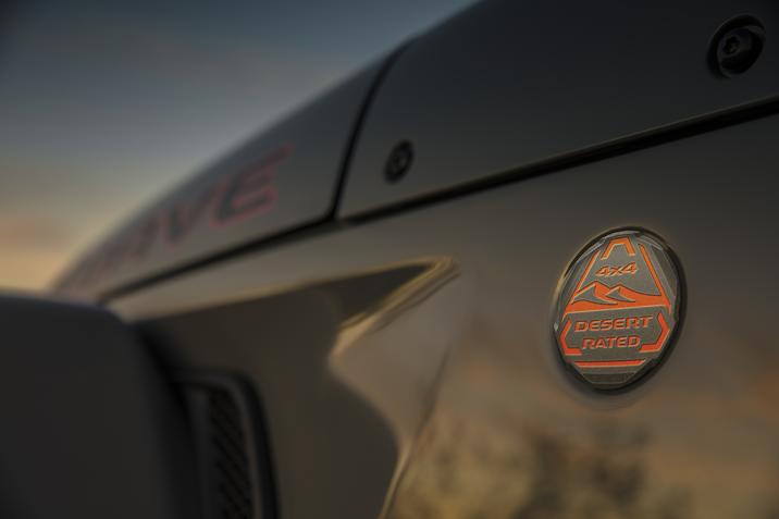 Jeep Gladiator Mojave Desert-Rated badge