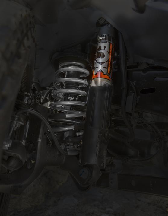 FOX shock absorbers on a Jeep