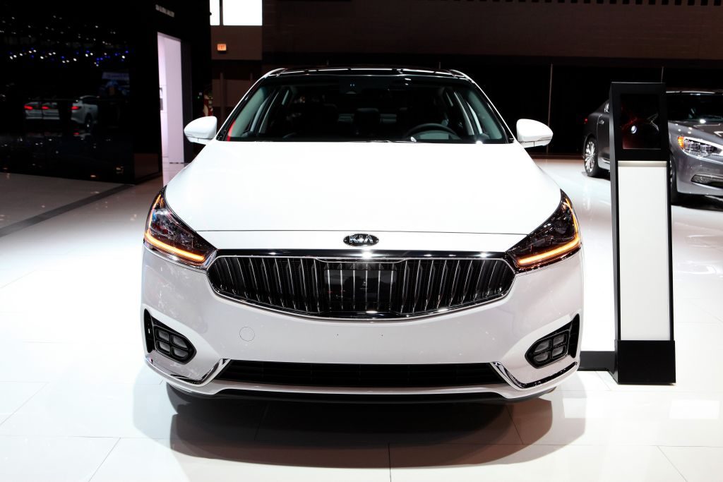 2017 Kia Cadenza is on display at the 109th Annual Chicago Auto Show at McCormick Place 