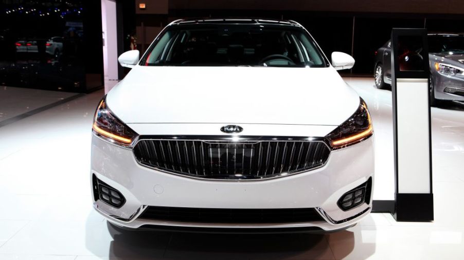 2017 Kia Cadenza is on display at the 109th Annual Chicago Auto Show at McCormick Place