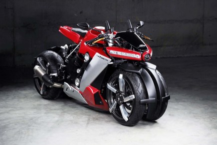Lazareth LM410 Motorcycle Has 4 Wheels and 200 Hp