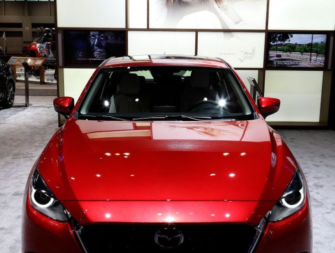 2018 Mazda3 5-Door is on display at the 110th Annual Chicago Auto Show