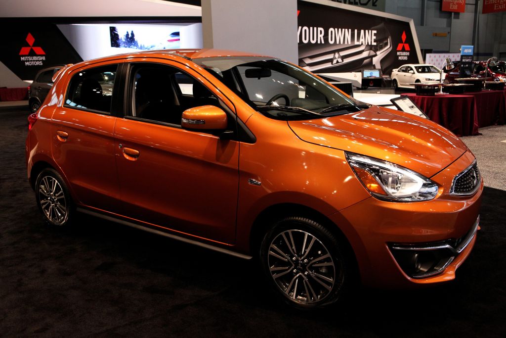 2017 Mitsubishi Mirage GT is on display at the 109th Annual Chicago Auto Show at McCormick Place