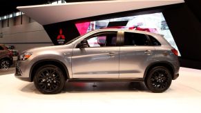 A Mitsubishi Outlander on display