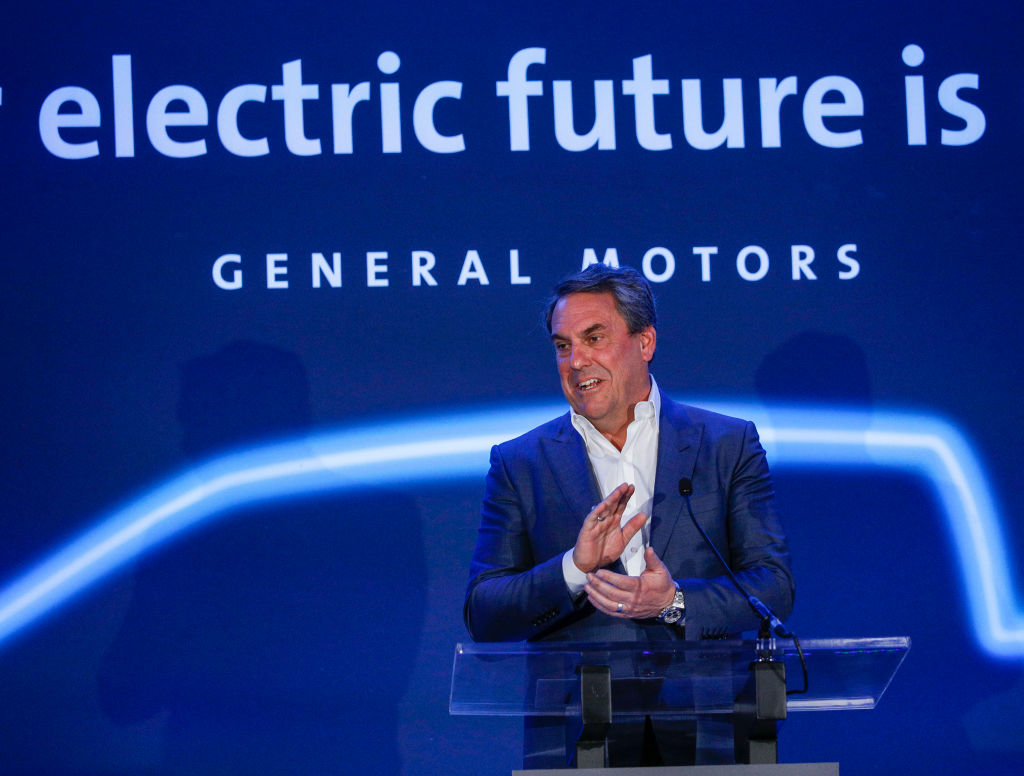 Mark Reuss, President of General Motors, announces that GMs Detroit-Hamtramck Assembly plant will build the all-electric Cruise Origin self-driving shuttle