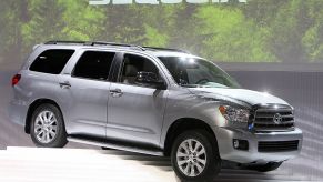 The new Toyota Sequoia is unveiled during the Los Angeles Auto Show in Los Angeles