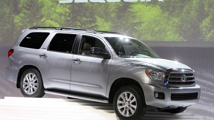 The new Toyota Sequoia is unveiled during the Los Angeles Auto Show in Los Angeles, California