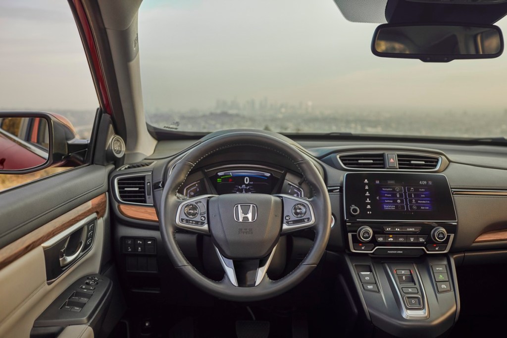 interior view of the 2020 Honda CR-V Hybrid