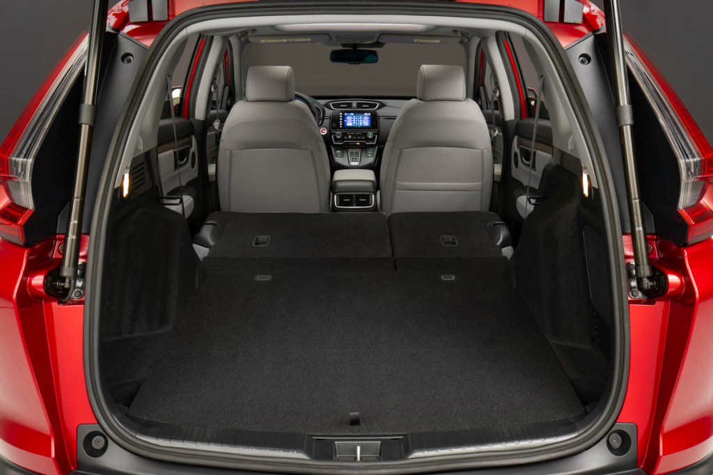 2020 Honda CR-V Hybrid cargo space with seats folded flat