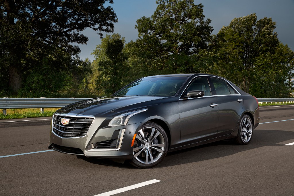 A gray 2016 Cadillac CTS