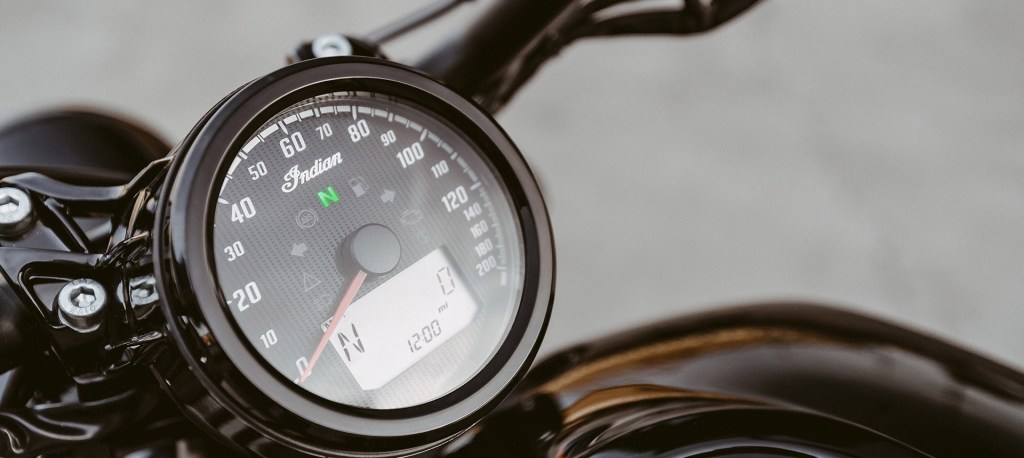 2020 Indian Scout Sixty Bobber gauge detail