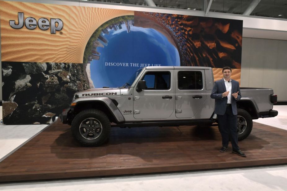 Gladiator Brand Manager Brandon Girmus discusses the 2020 Jeep Gladiator at the 2019 New England International Auto Show Press Preview