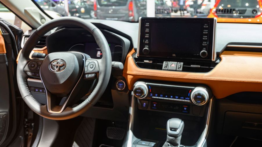The interior of the new 2020 Toyota RAV4