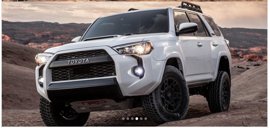 2022 Toyota 4Runner driving through sand