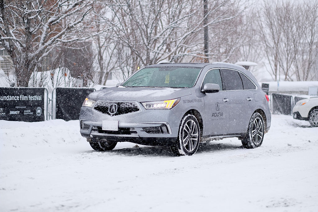 A view of the 2017 Acura MDX Sport Hybrid SH-AWD during Sundance Film Festival 2017