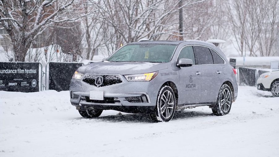 A view of the 2017 Acura MDX Sport Hybrid SH-AWD during Sundance Film Festival 2017