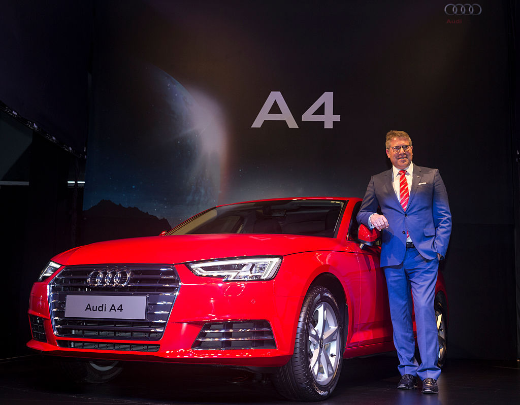 Joe King (Head Audi India), at the launch of Audi A4 2016