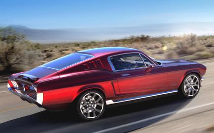 Russia Remakes 1967 Ford Mustang With Tesla Drivetrain