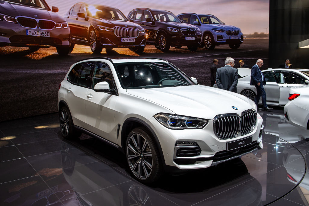 BMW X5 is displayed during the second press day at the 89th Geneva International Motor Show