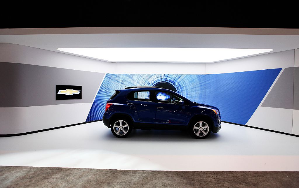 A new Chevrolet Trax on display