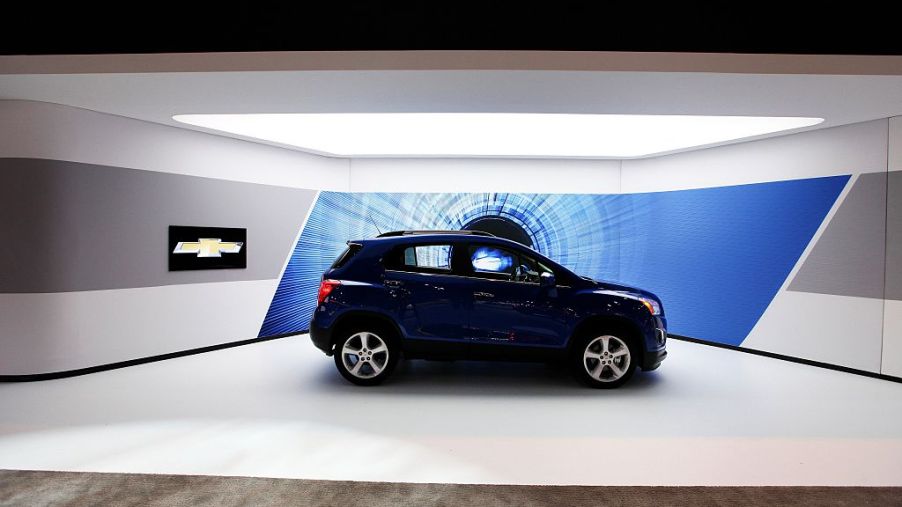 A new Chevrolet Trax on display