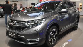 A Honda CR-V is seen during the Vienna Car Show press preview at Messe Wien