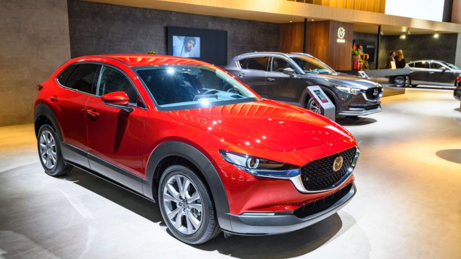 2020 Mazda CX-30 compact crossover SUV on display at Brussels Expo