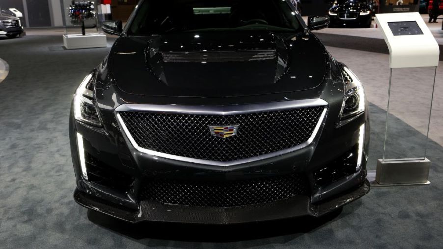 2018 Cadillac CTS is on display at the 110th Annual Chicago Auto Show at McCormick Place