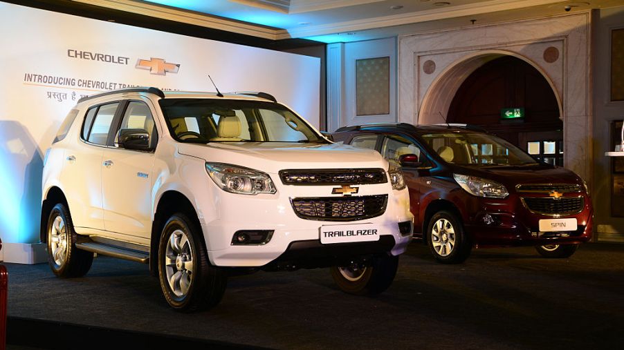 A launch ceremony of Chevrolet Trailblazer and Spin
