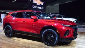 Chevy Blazer on display at auto show