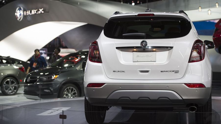 The Buick Encore compact SUV is seen during the 2017 North American International Auto Show