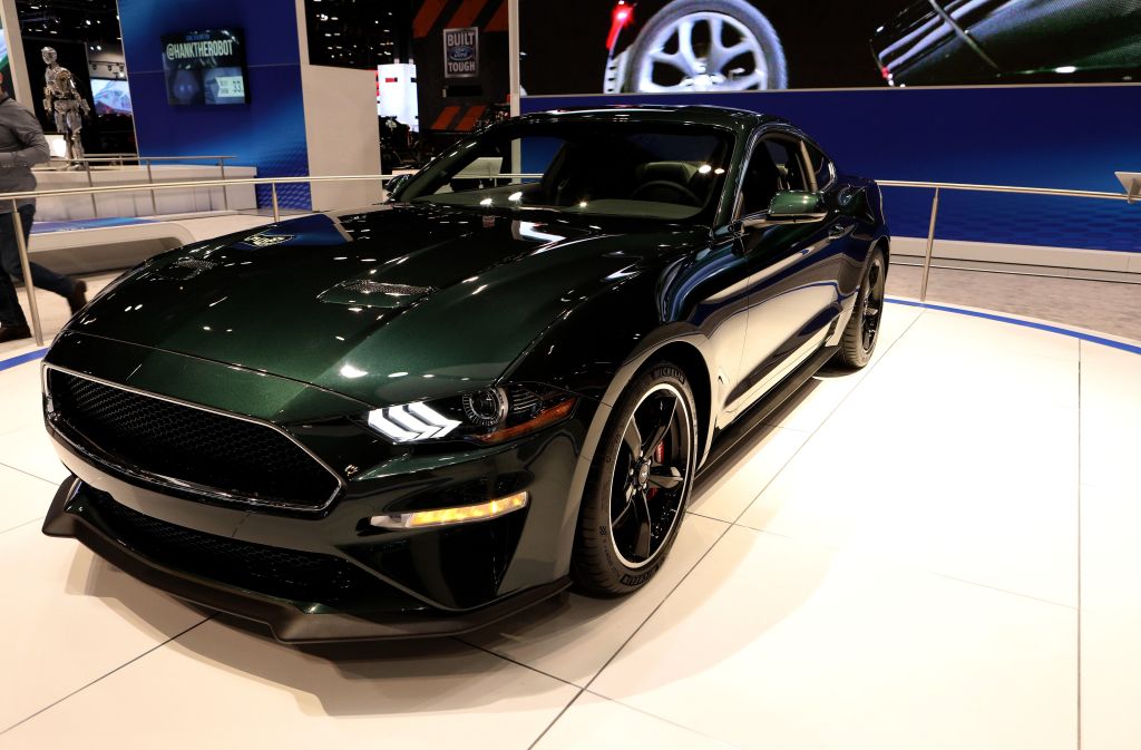 2019 Ford Mustang Bullitt is on display at the 110th Annual Chicago Auto Show