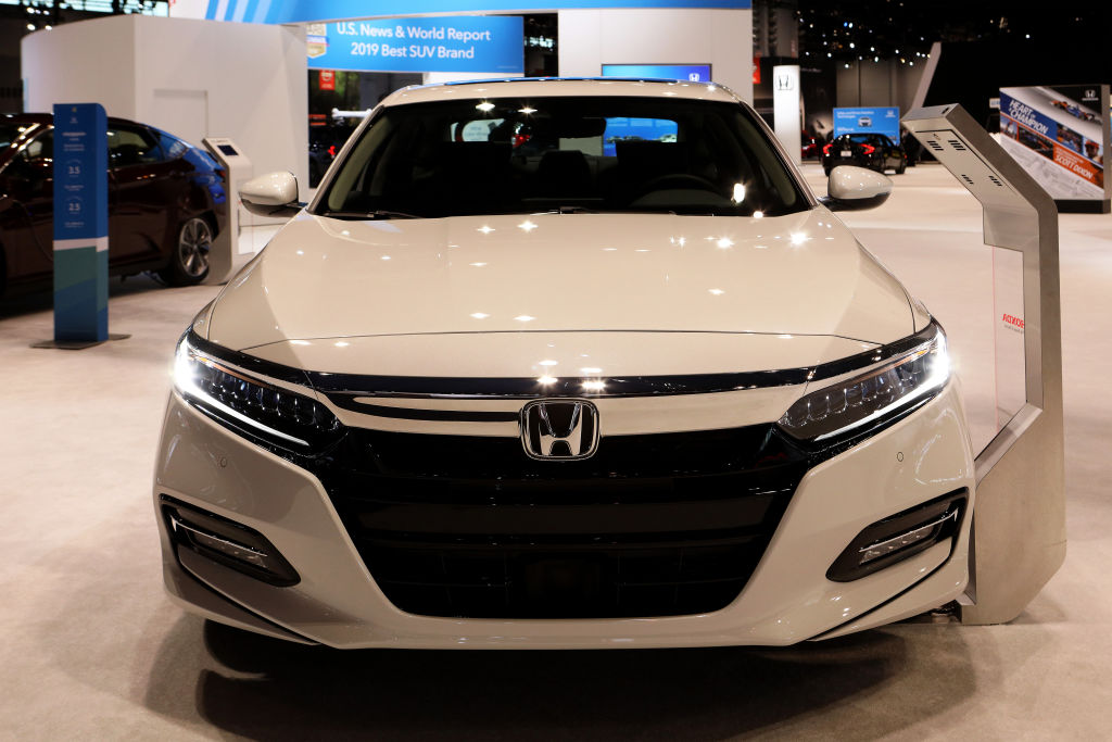 A 2019 Honda Accord on display