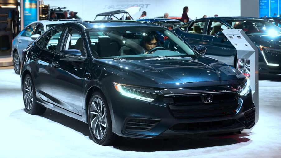 The Honda Insight, named Green Car of the Year, on display in Los Angeles, California on November 29, 2018 at Automobility LA, formerly the LA Auto Show Press and Trade Days