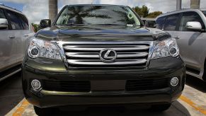 Lexus GX 460 SUVs are seen on a sales lot on April 13, 2010 in Coconut Creek, Florida