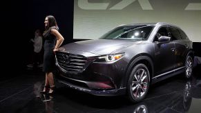 Mazda CX-9 at the Los Angeles Auto Show at the Los Angeles Convention Center