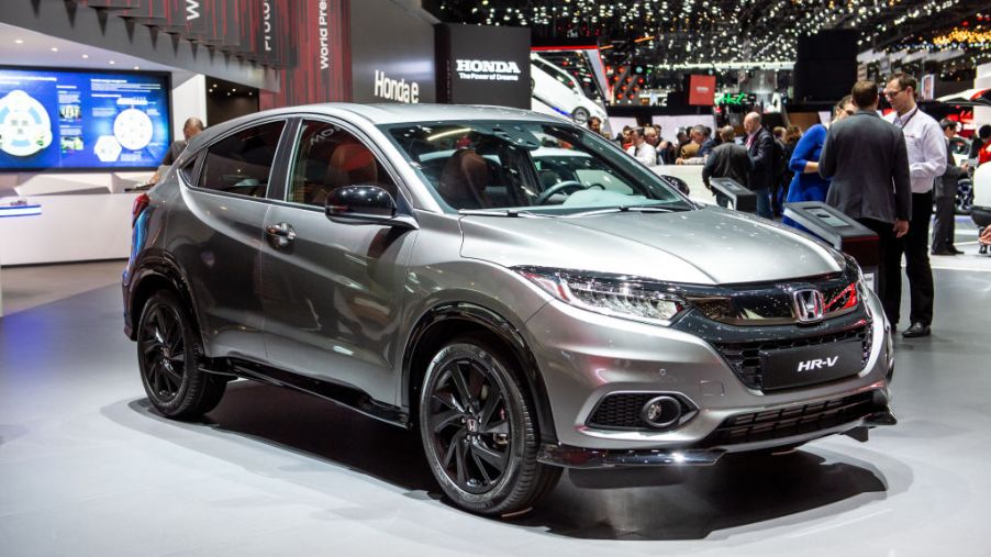 A Honda HR-V on display at an auto show